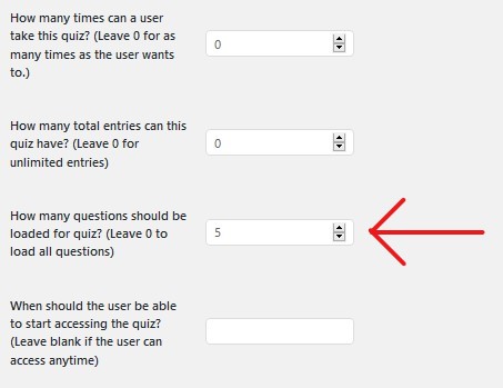 Create Category wise Random Questions Quiz QSM