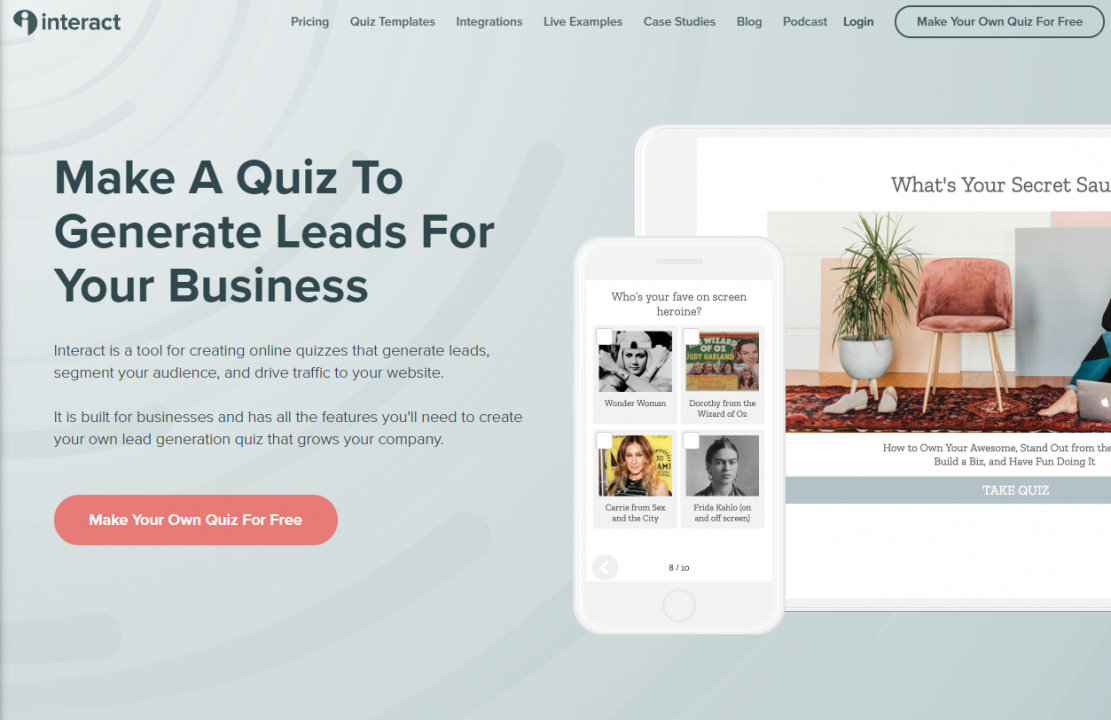Best WordPress Questionnaire Plugins - Interact Quiz maker