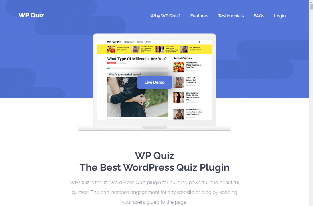 Best WordPress Questionnaire Plugins - WP Quiz