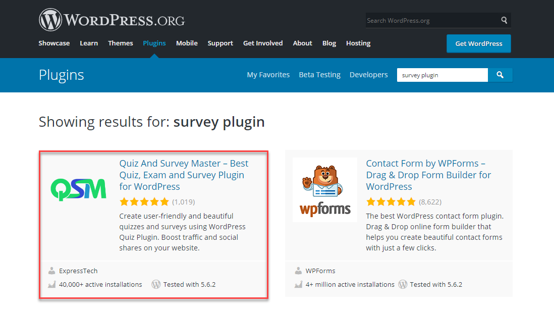 Best Online Exam WordPress Plugin 2021 - quiz and Survey Master