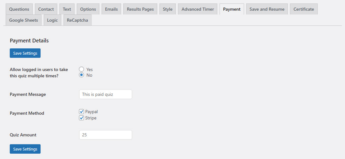 How to create a form in WordPress and link with PayPal or Stripe - Adding the Payment Details