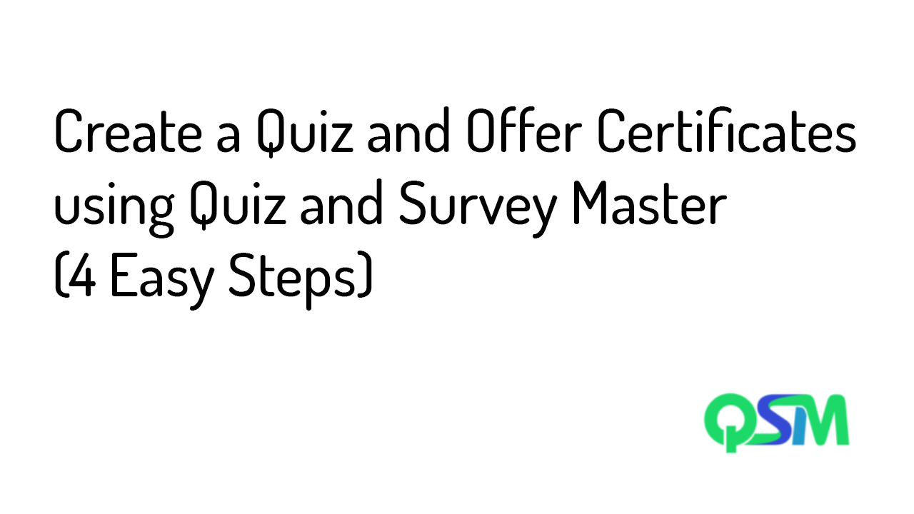 Create a Quiz Using WordPress Quiz Plugin and Offer Certificates (4 Easy Steps) - Banner