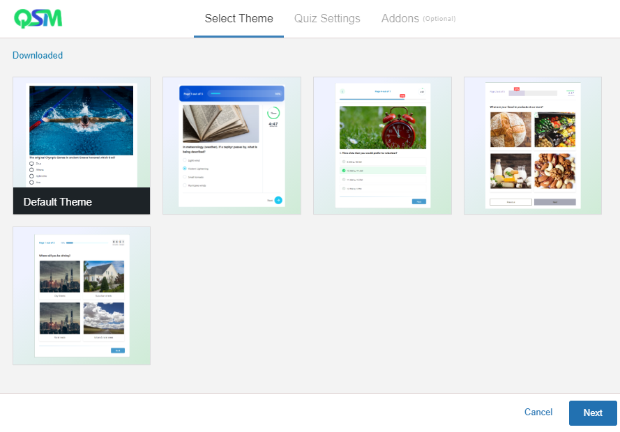 How to use the New Themes Feature - Wizard - QSM Themes 