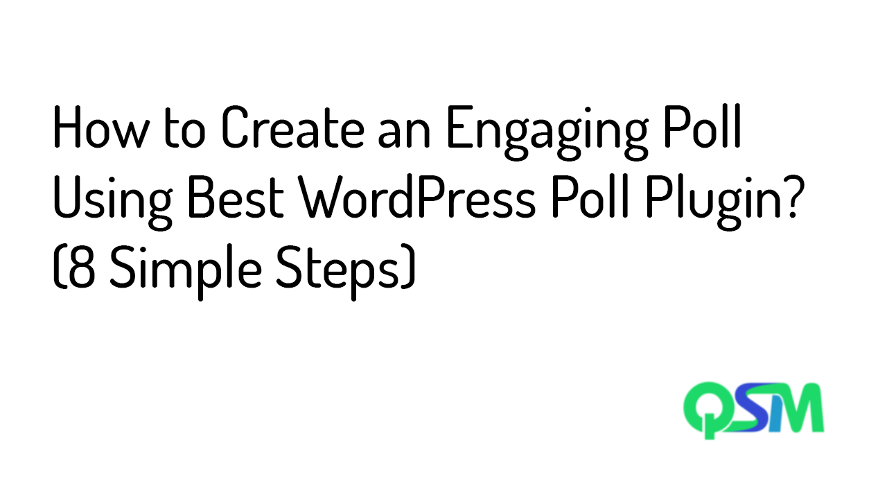 Best WordPress poll plugin- template