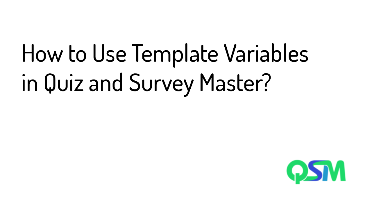 Template Variables- Template
