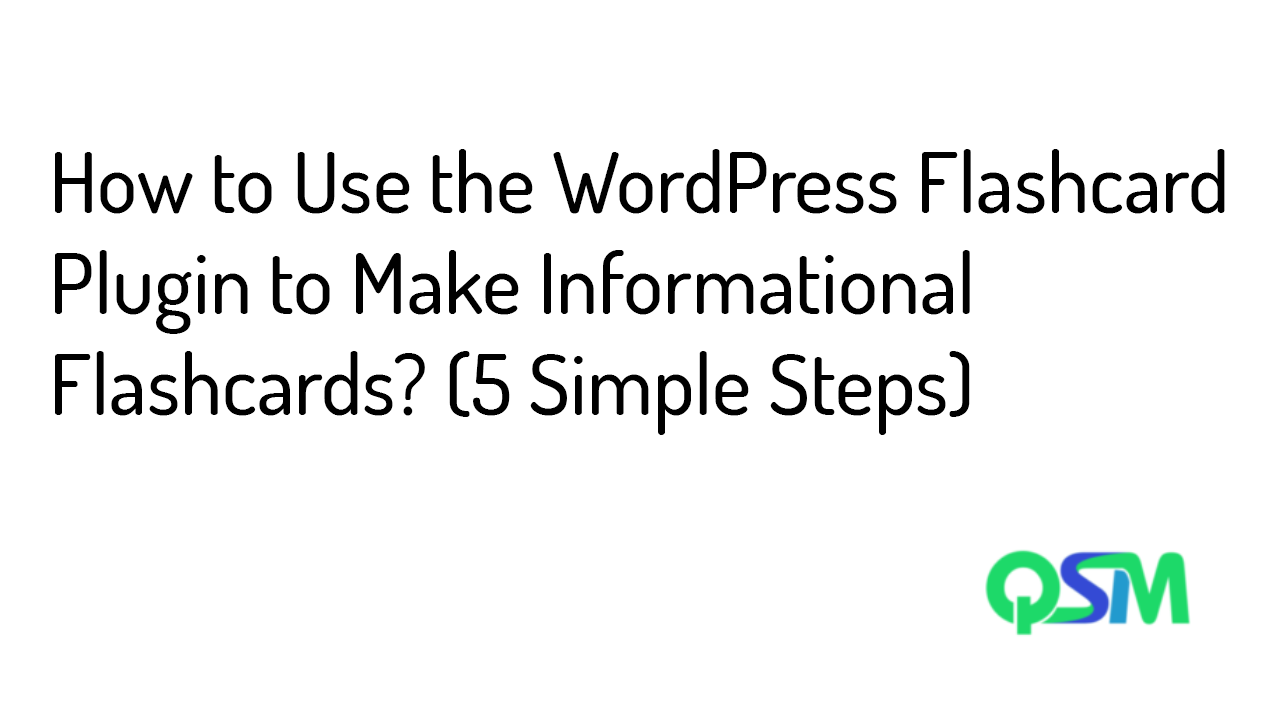 WordPress flashcard plugin
