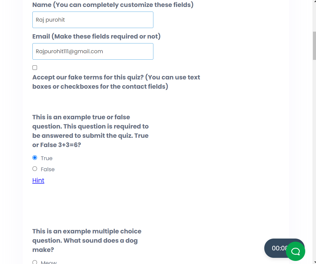 How freelancers attract clients with quizzes- Sample QSM quiz