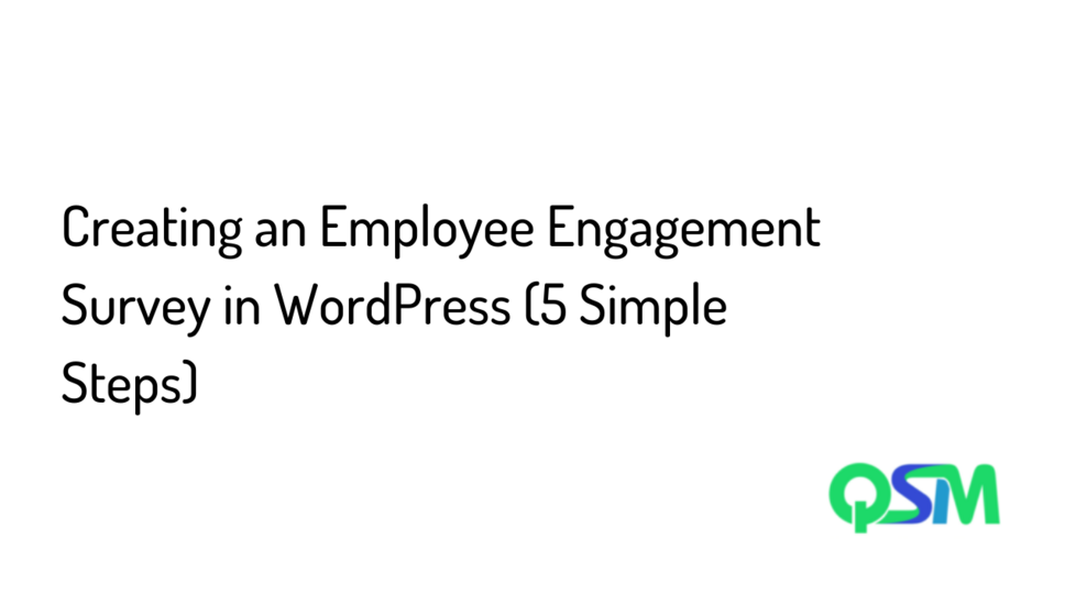 employee engagement survey