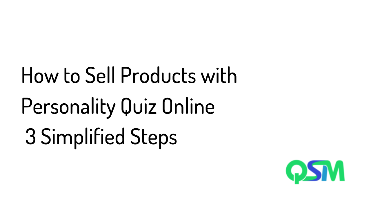 Sell Products with Personality Quiz