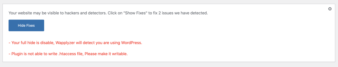 Troubleshooting Hide My WP