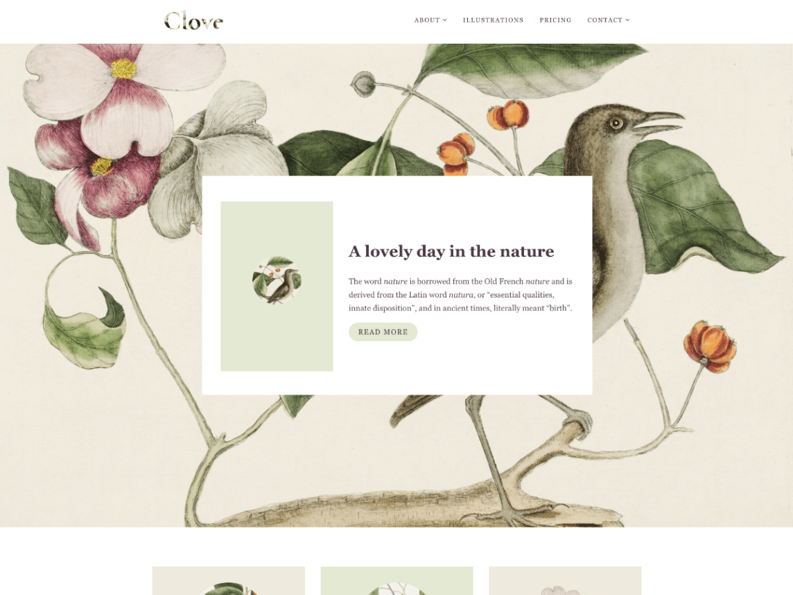 What are Full Site Editing themes- Clove Theme