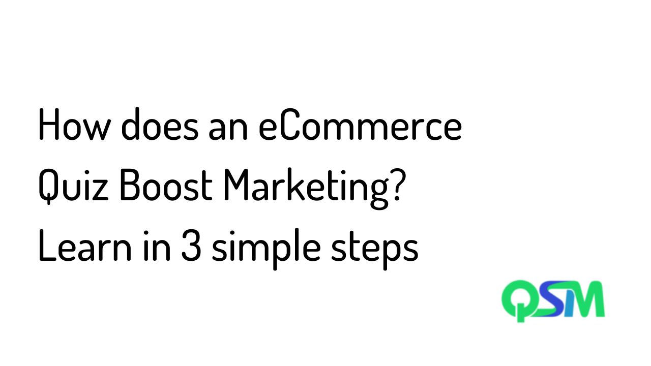 How does an eCommerce quiz boost marketing?