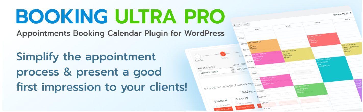 Best WordPress Booking Plugins- Booking Ultra Pro