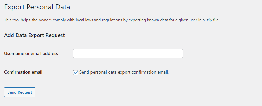 QSM GDPR Compliance Explained - Export Personal WP Data