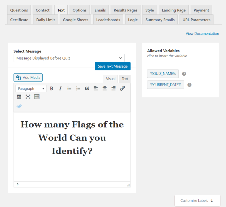 How to Create a Flags of the World Quiz
