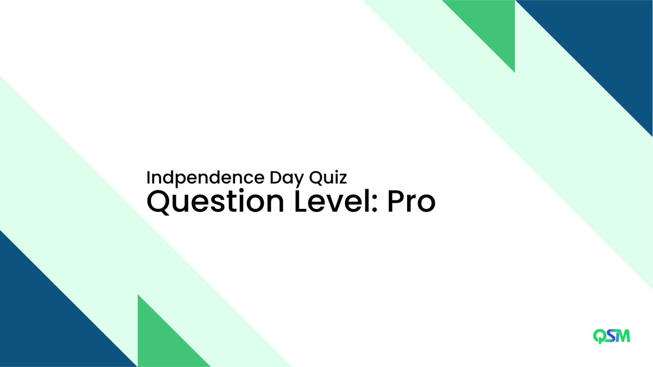 Independence Day Quiz MCQs