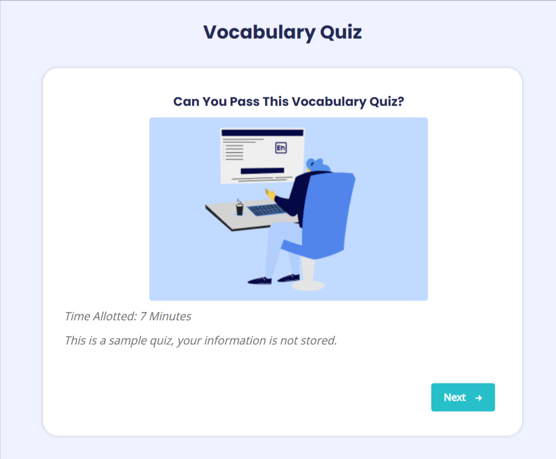 How to create a vocabulary quiz-Publishing the Quiz