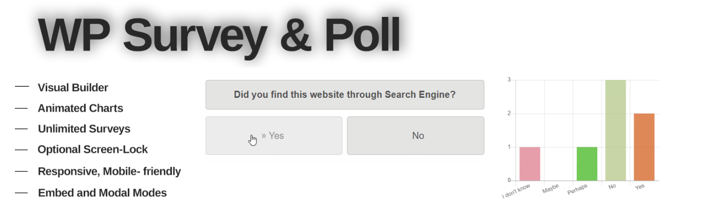 Best Free WordPress Survey plugin- WP Survey and Poll