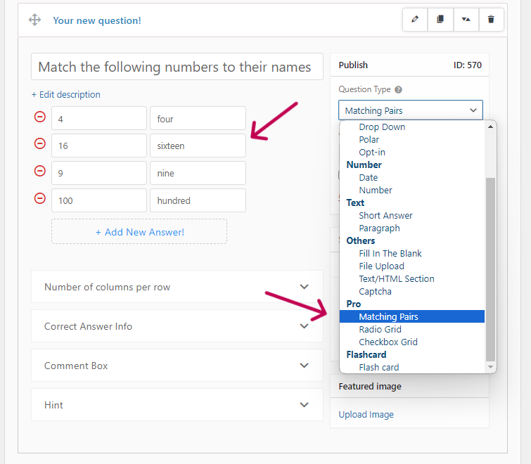 How to Create a Matching Quiz 