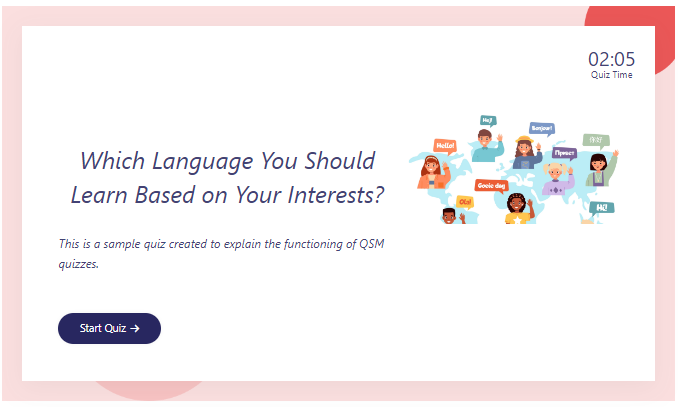 How to promote an online course with a quiz?