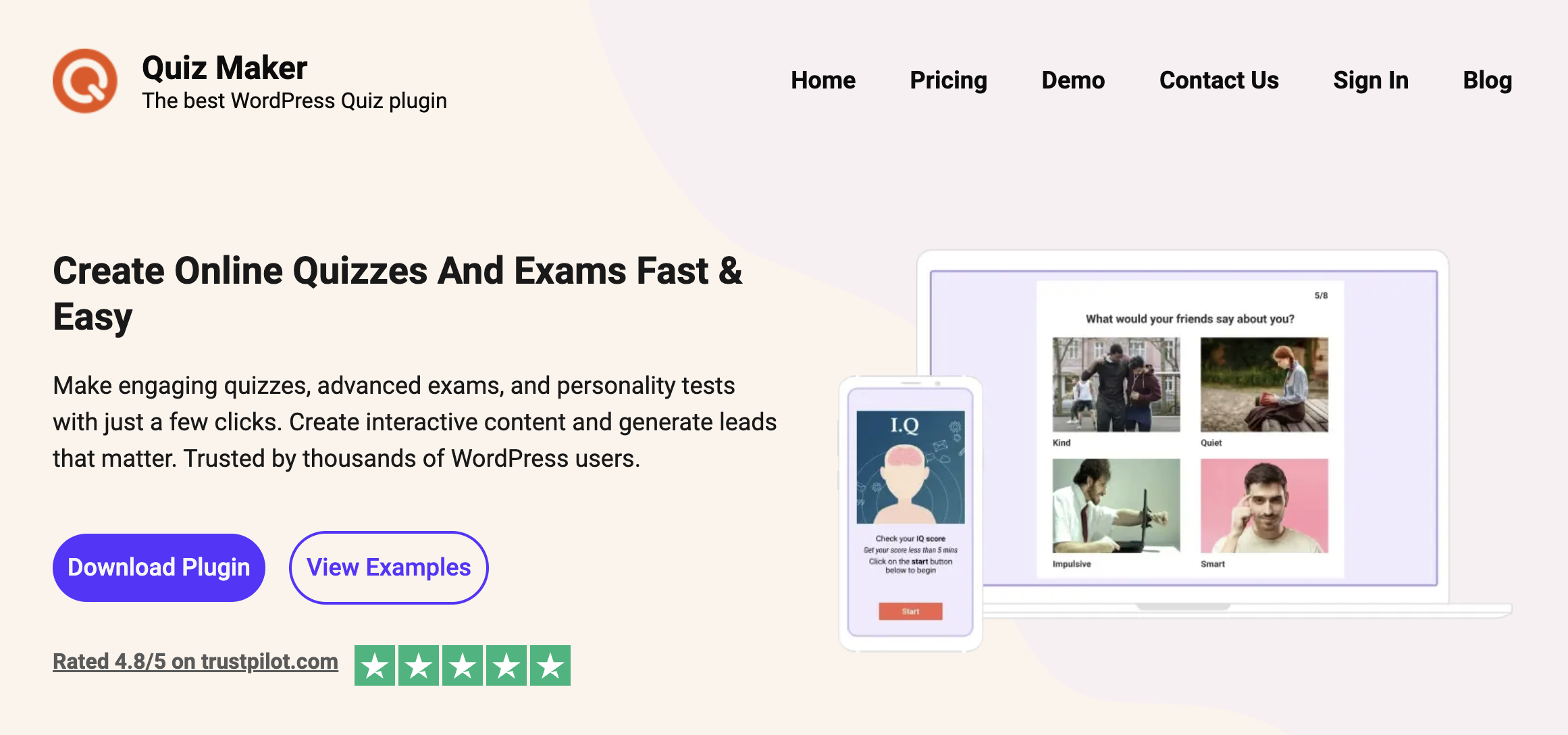 affordable-online-exam-plugin-for-WP-quiz-maker