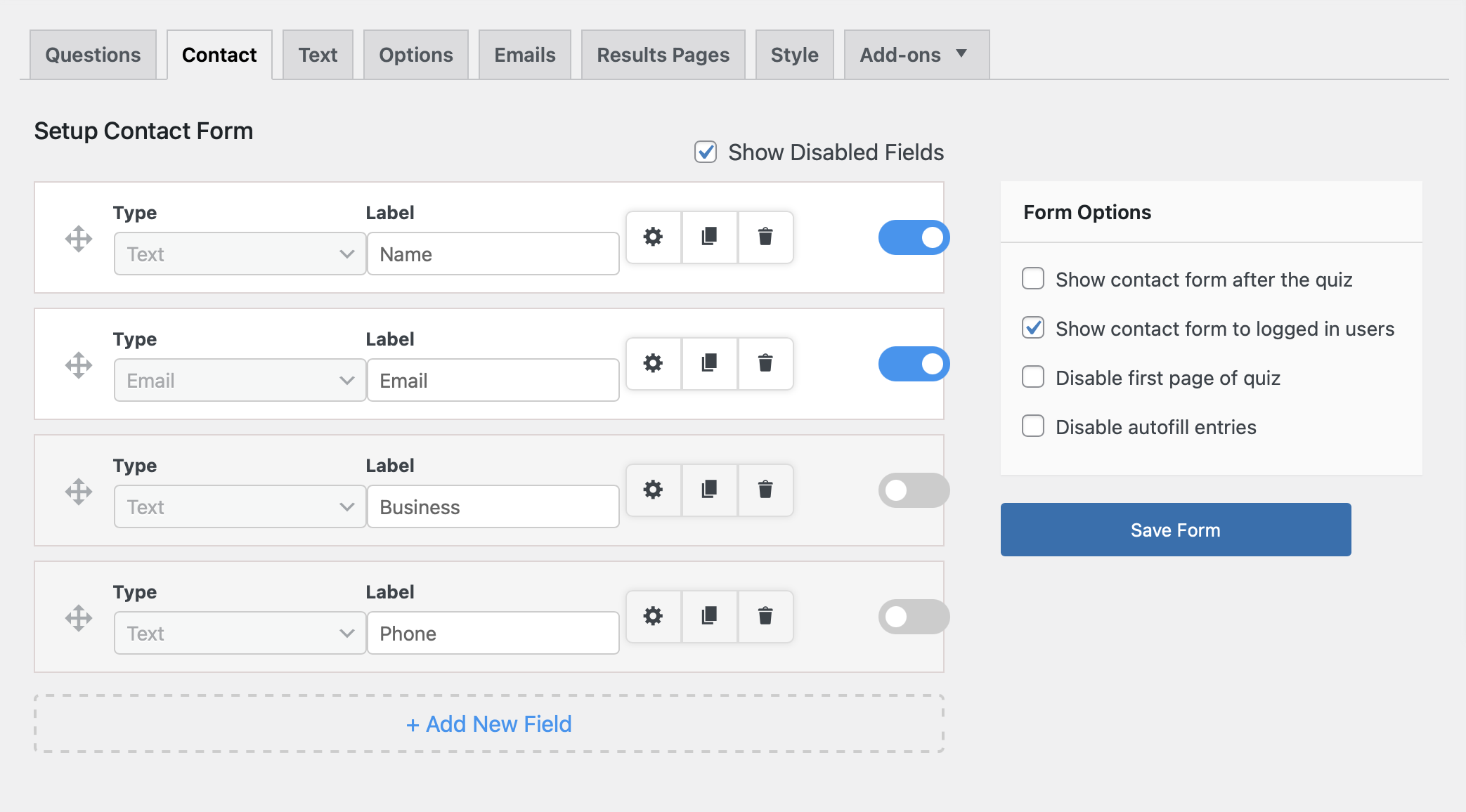 create-wp-quiz-with-certificates-add-contact-form