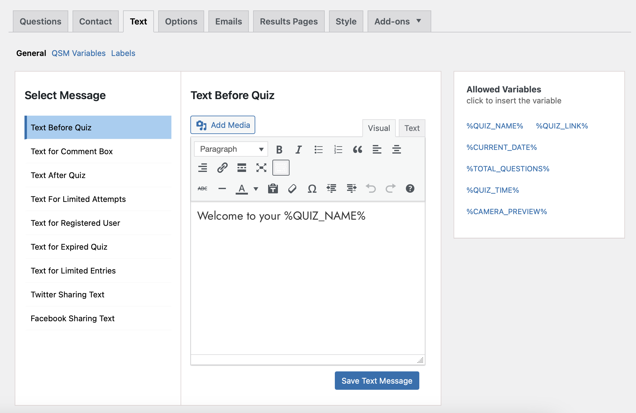 create-wordpress-quiz-with-certificate-text-tab