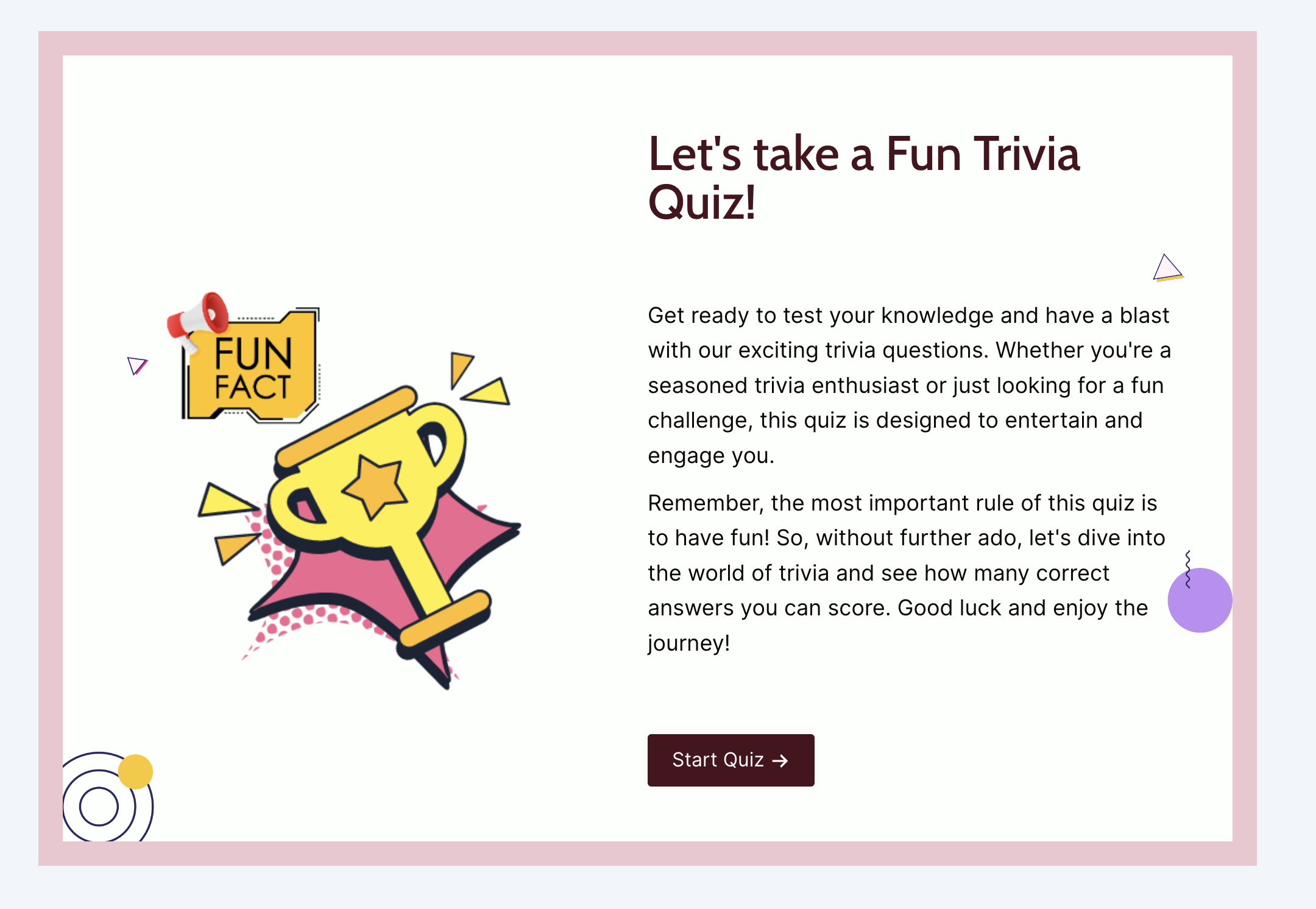 trivia quiz theme