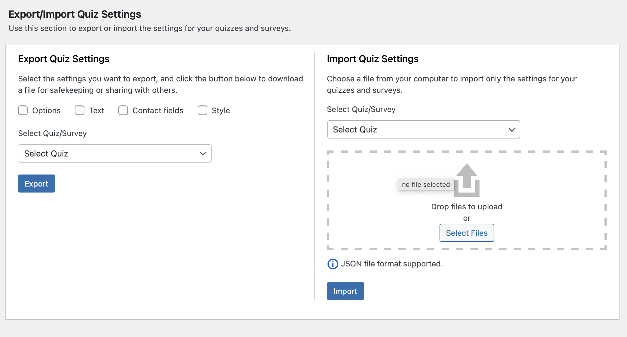 export-import-quiz-settings