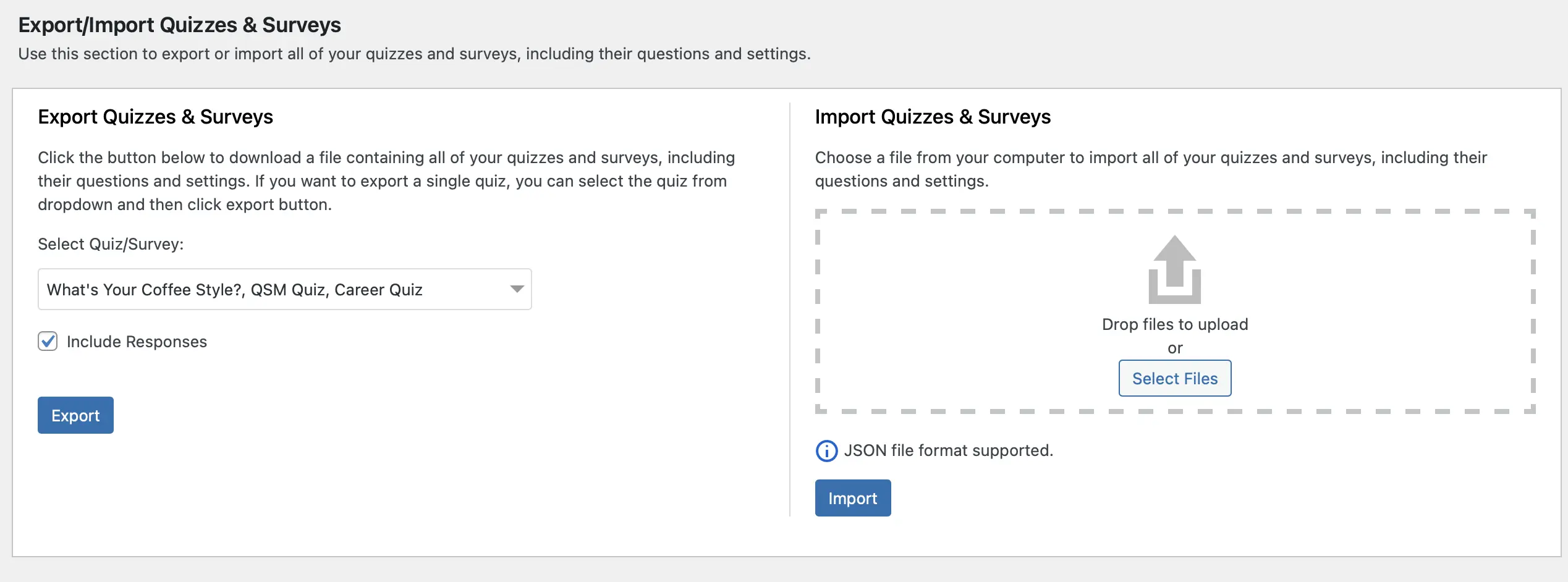 export/import-quizzes