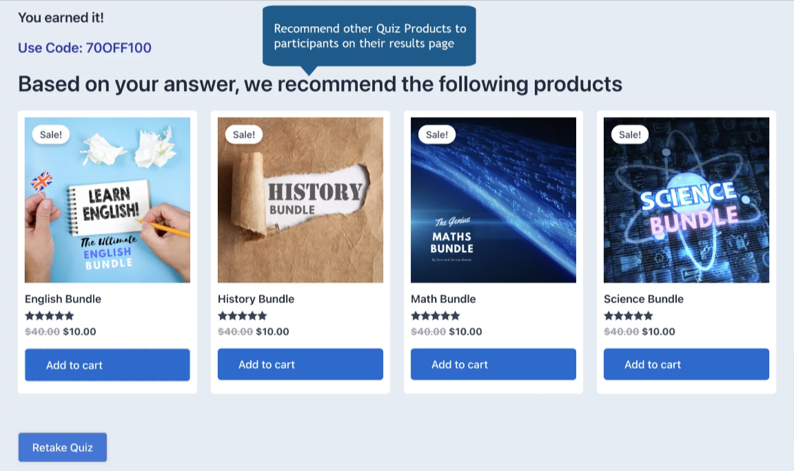 Product Recommendation Quiz for WordPress