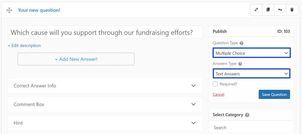 Charity Questions and Answers Types