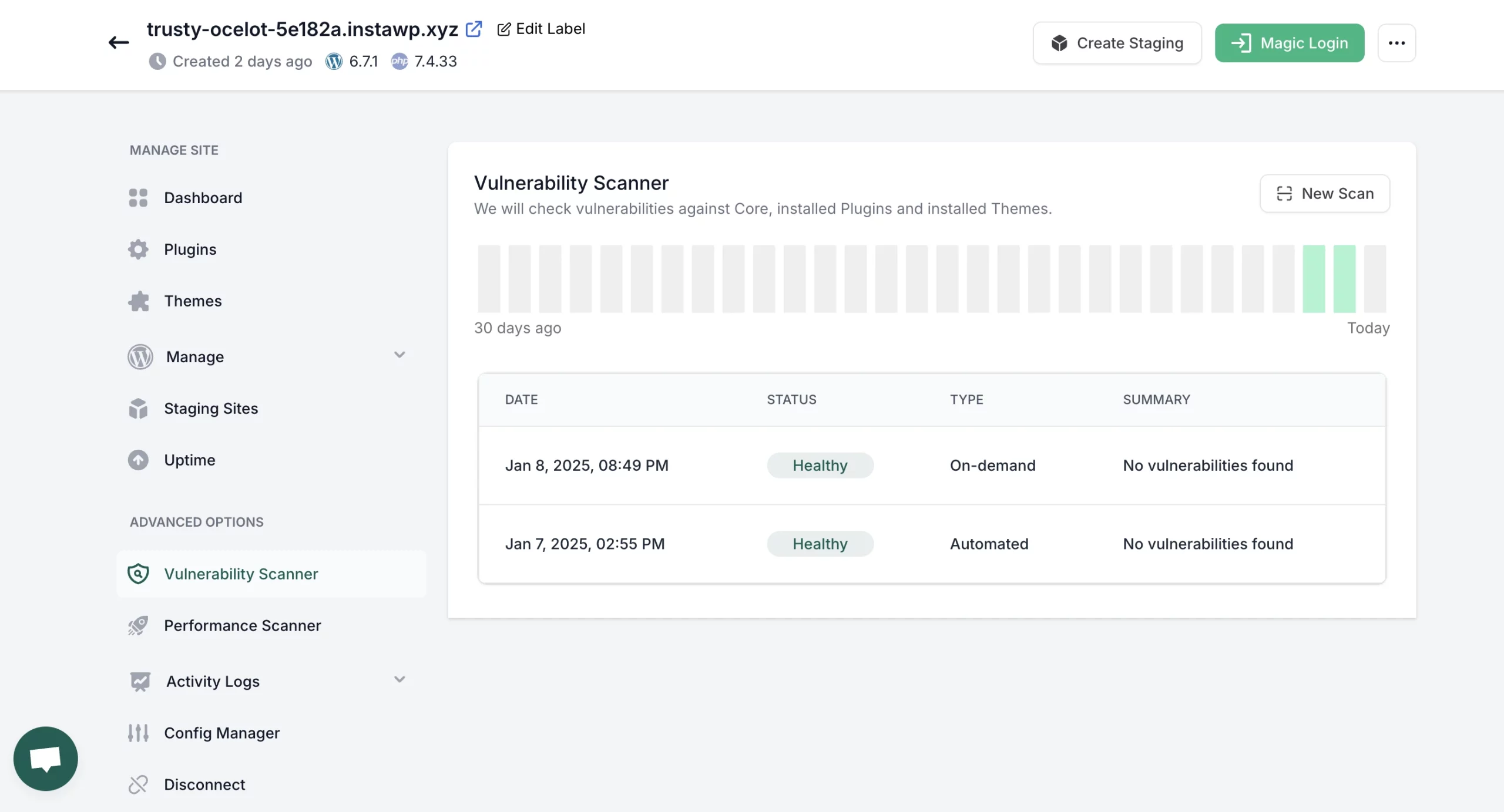 vulnerability-scanner-in-site-management