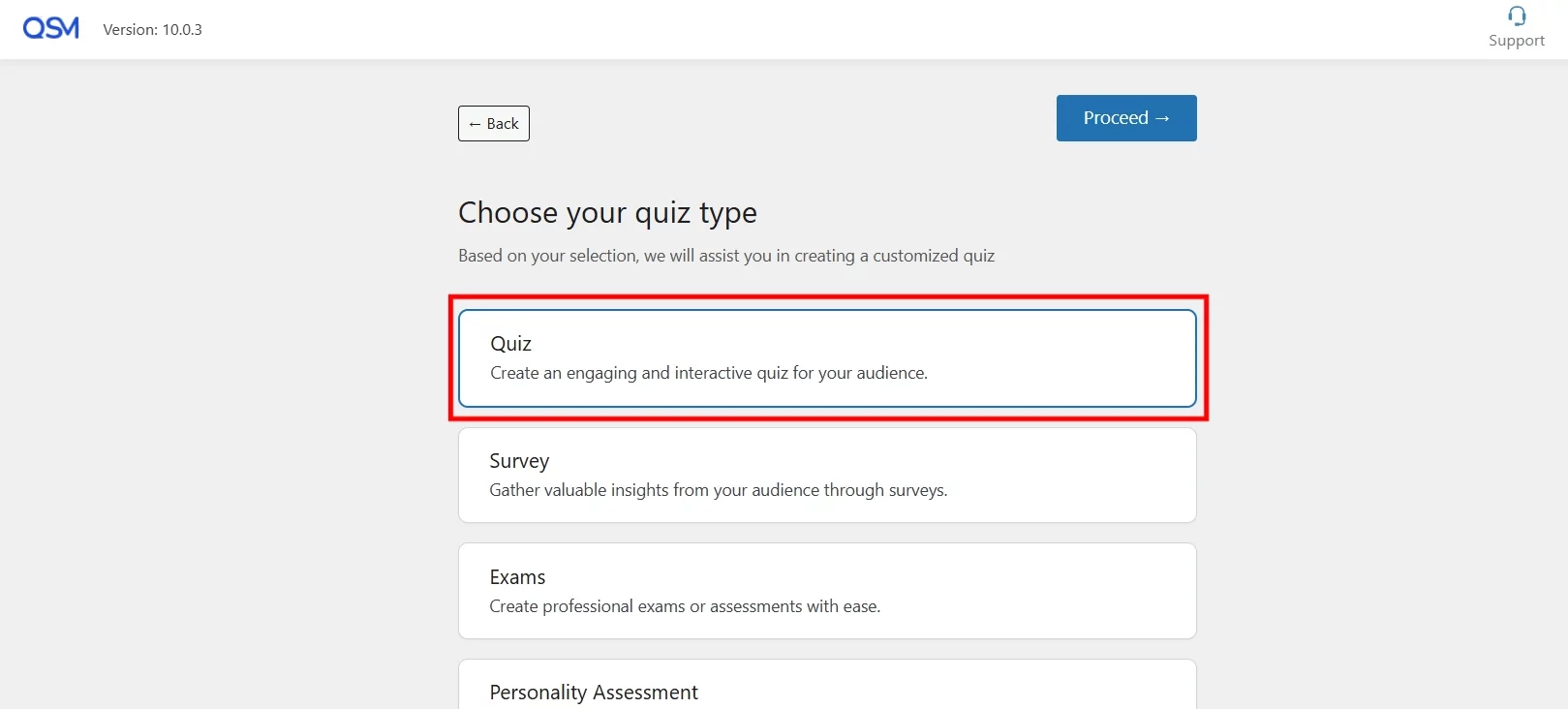 learning style quiz-setup-quiz