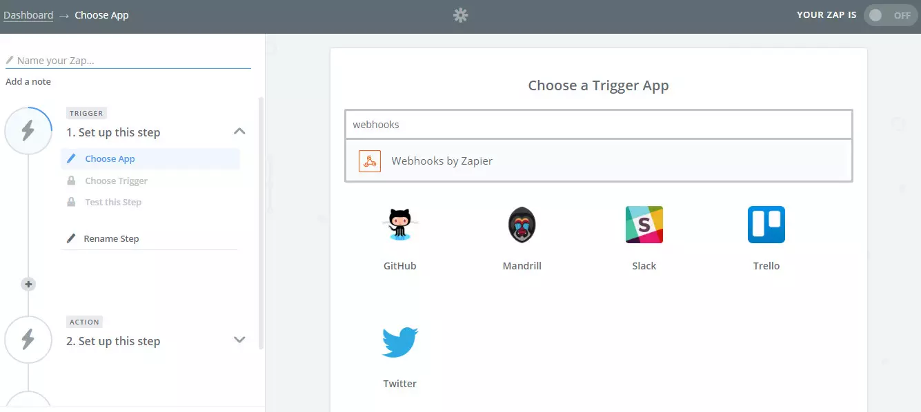 QSM Zapier step 1