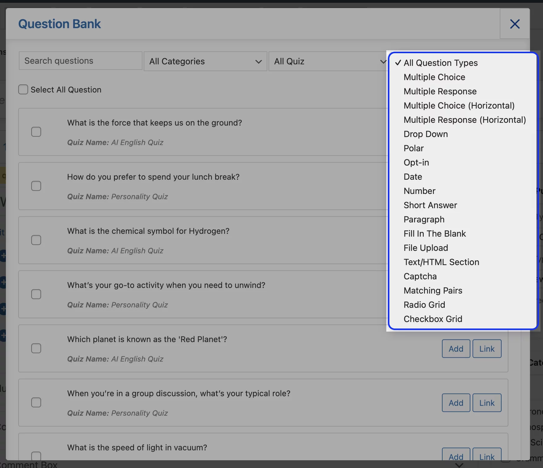 How to Add Questions import-questions-using-question-types
