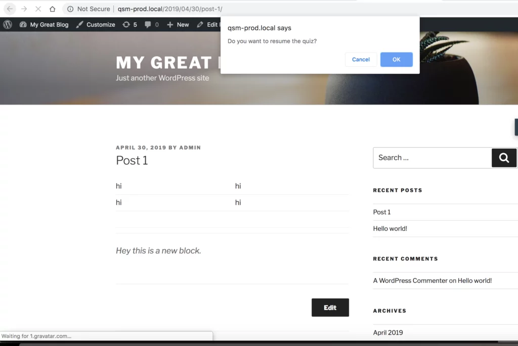 Product Update: May 2019 - 3 New Plugins qsm save resume