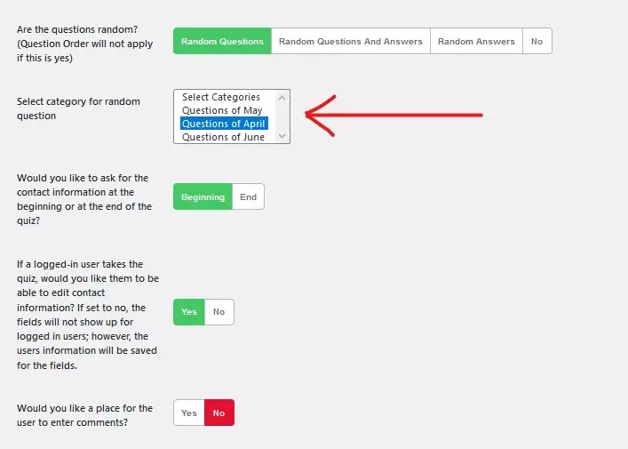 Create Category wise Random Questions Quiz with QSM Plugin Create Category wise Random Questions Quiz QSM