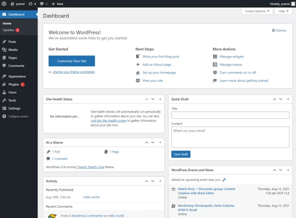 Install WordPress On Sandbox - Clean and Fresh WordPress Website
