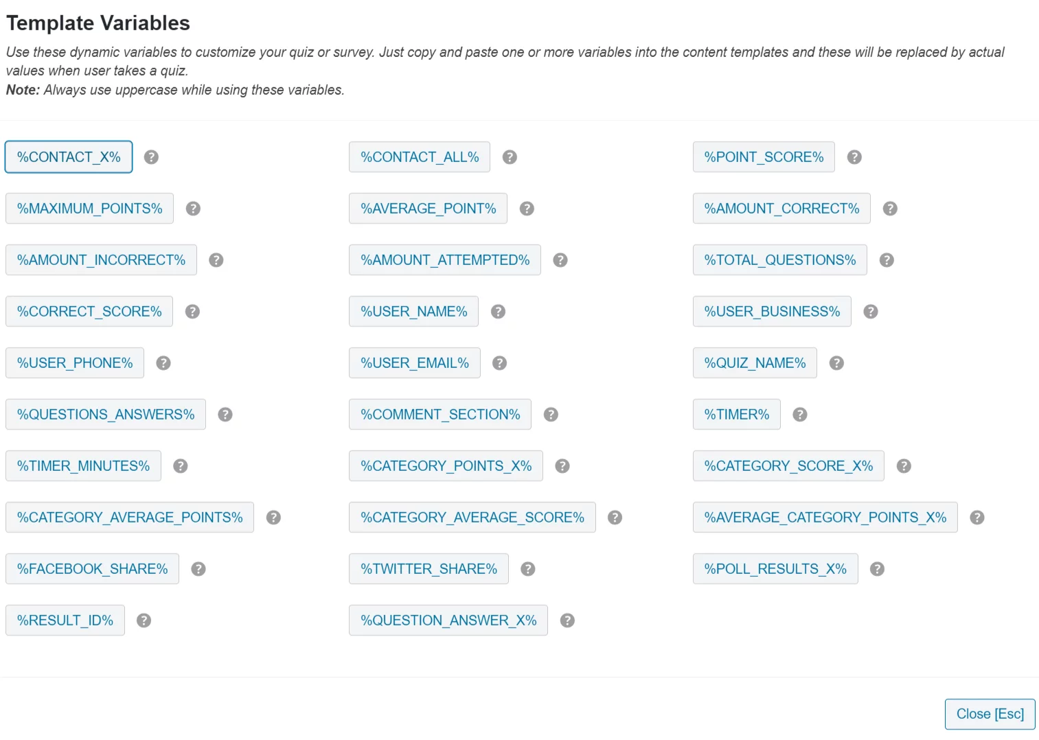 Collect Zero-Party Data with a Quiz- Template Variables