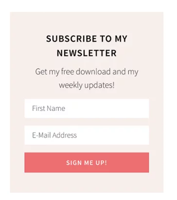 Collect Zero-Party Data with a Quiz- Example of email opt-in form