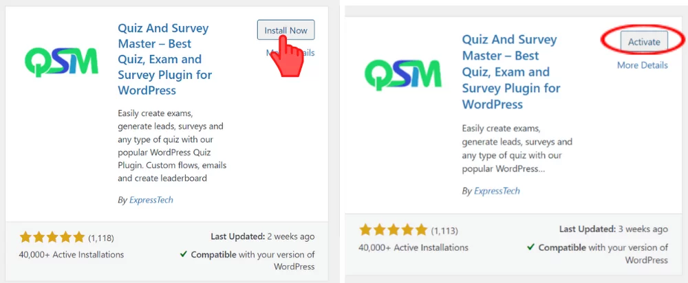 How well do you know your Best Friend Quiz- Installing the QSM Plugin