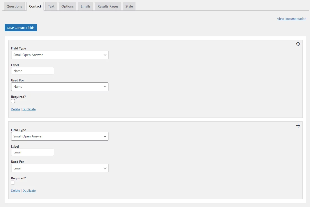 Add contact info