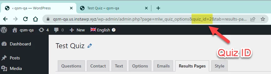 quiz id
