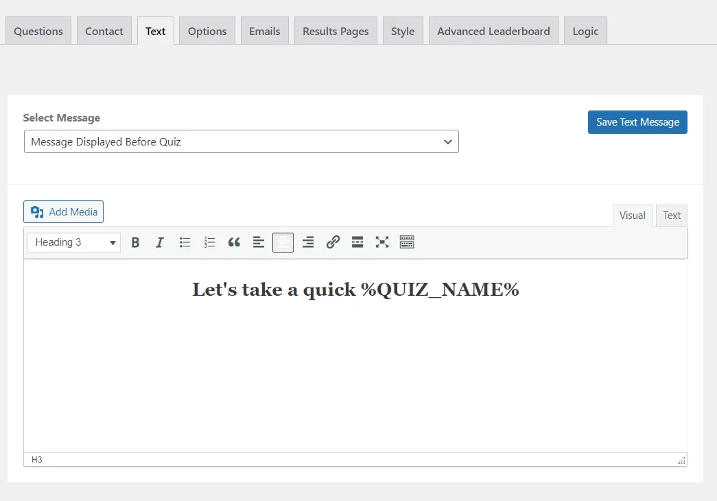 How to create a quiz for logged in users with QSM?