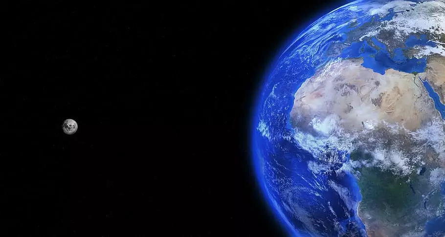 earth globe moon world