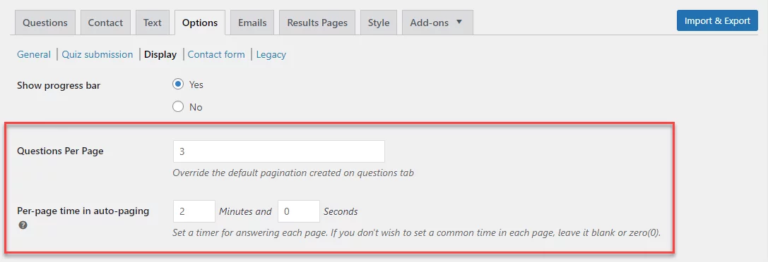 per page timer in auto paging - QSM Advanced Timer addon - updated