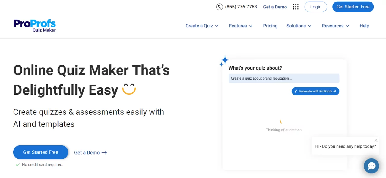 ProProfs - Top Quiz Maker Tools